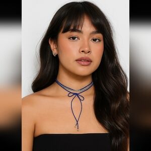 Mia Collection Blue Choker, NIP